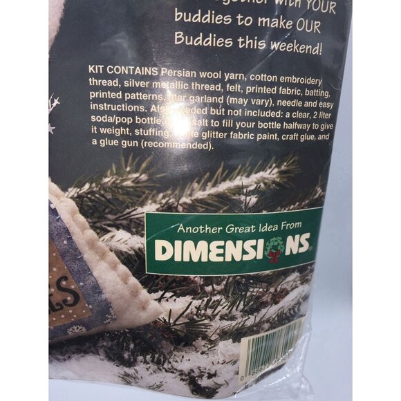 Christmas Craft Project Kit Bottle Buddies Jack Frost 18101 Dimensions 1996 - Picture 4 of 9